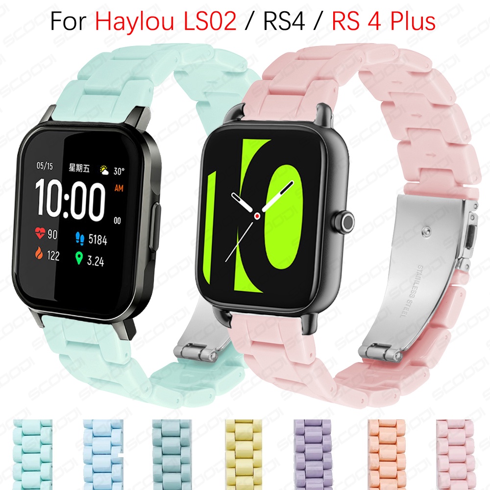 Dây Đeo Nhựa Màu Sắc Kẹo Ngọt Cho Đồng Hồ Haylou LS02 / RS 4 / RS 4 Plus