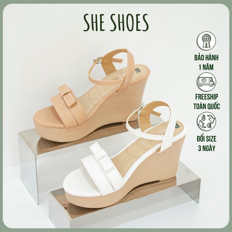 Giày sandal đế xuồng ♥️Freeship♥️ sandal quai ngang 9p siêu xinh. ĐỘC QUYỀN BỞI SHE SHOES - SDX09043