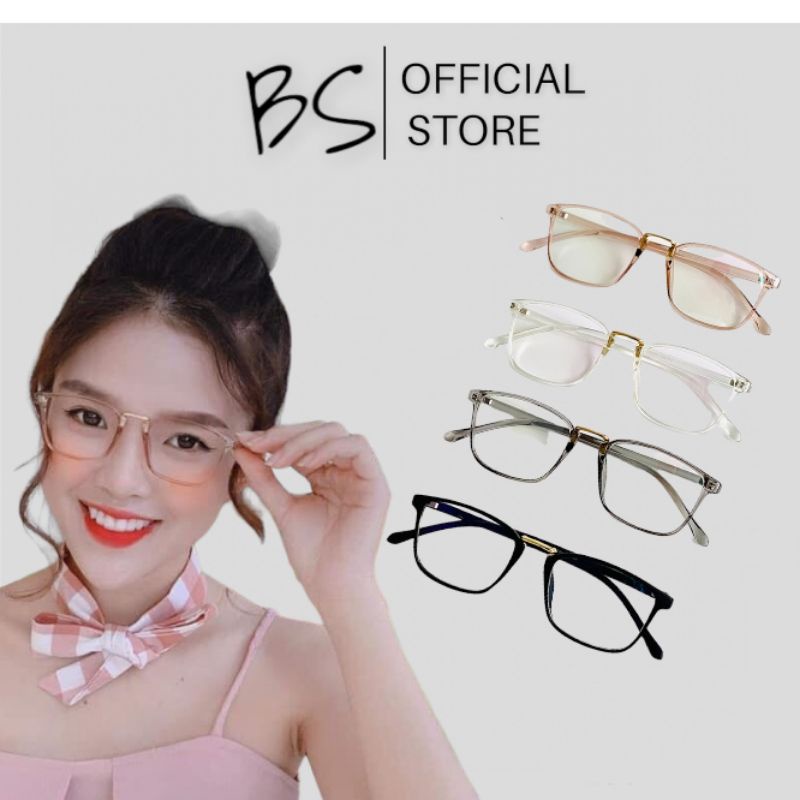 Mắt kính giả cận B210 gọng dẻo Hàn Quốc cao cấp