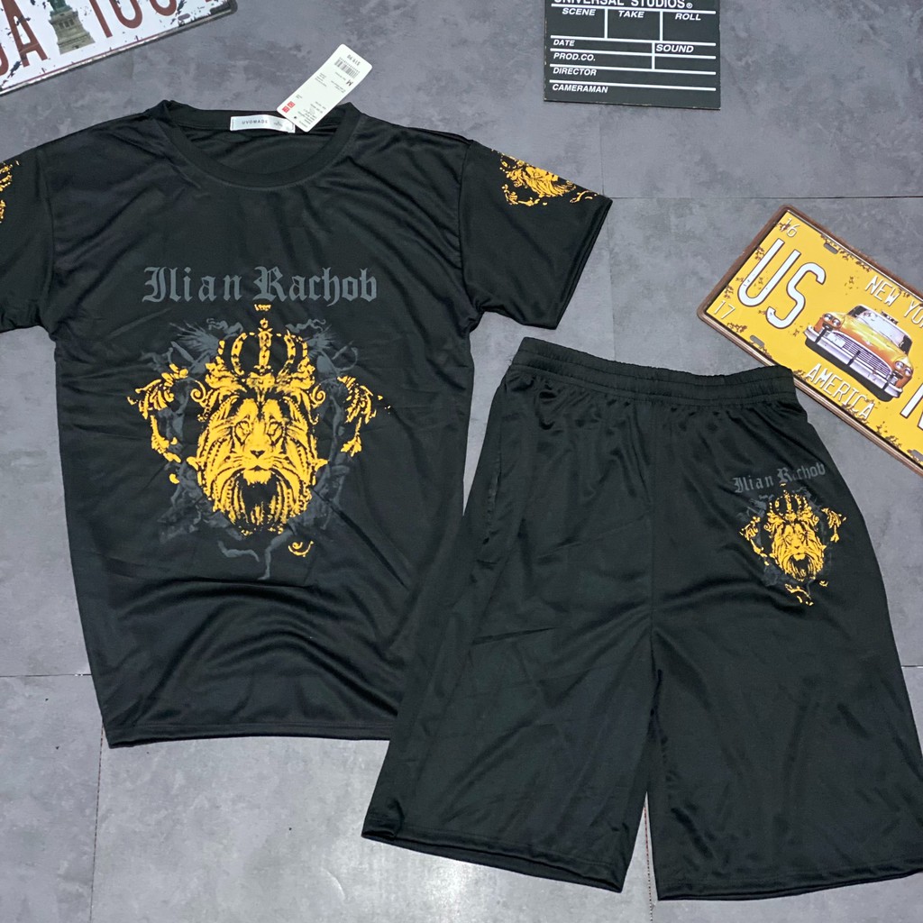 Bộ Quần Áo Thun Nam Cộc Tay Bộ Hè Chất Liệu Thun Cotton Chống Nhăn In Hình Đầu Hổ Nam Tính - BH42 | BigBuy360 - bigbuy360.vn