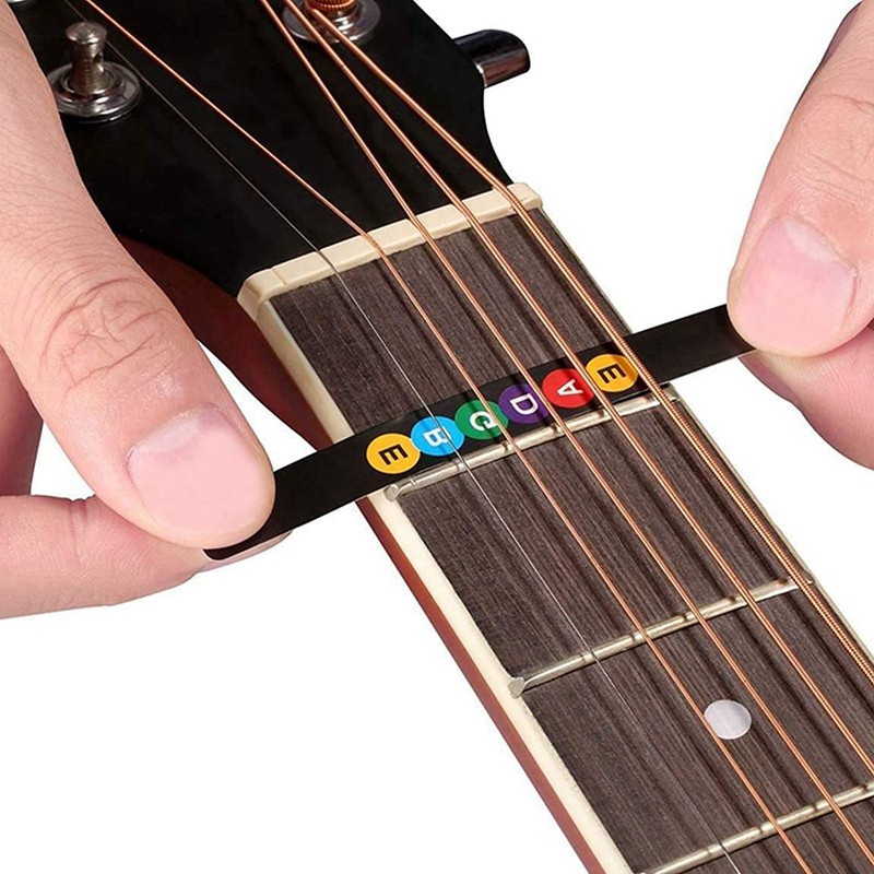 5Pcs Fretboard Guitar Note Stickers with 12 Pcs Picks for Beginners