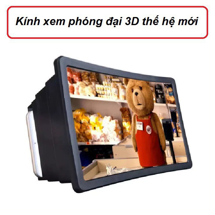 Kính Phóng Đại Phóng To Màn Hình Điện Thoại 3D Thế Hệ Mới F2 Xem Phim Độ Phân Giải Cao