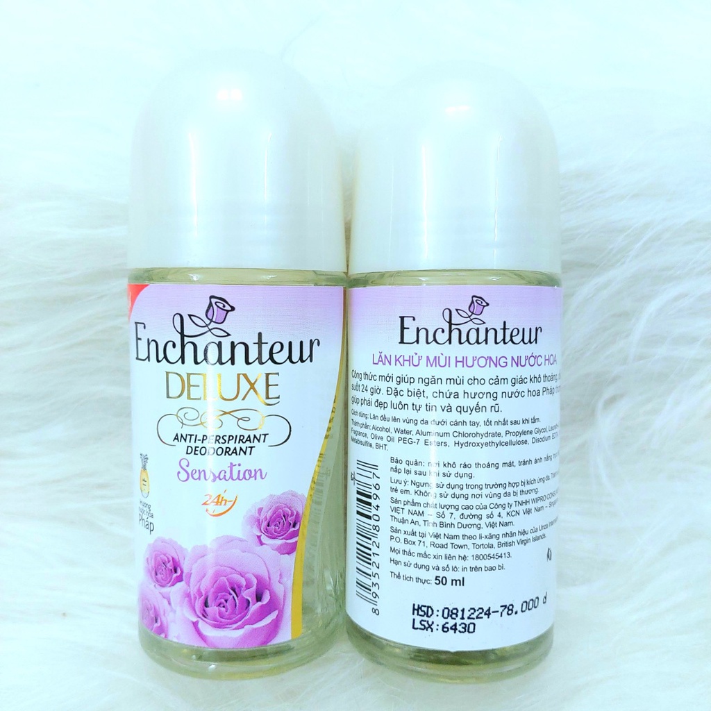 Enchanteur - Xịt - Lăn - Lăn Sáp Khử Mùi Hương Nước Hoa 150ml -  50ml - 40ml - Dạng Kem Sữa - Dạng nước trong- Dạng Sáp