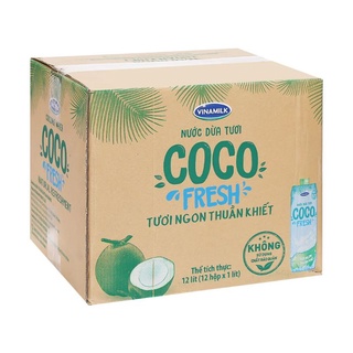 Thùng 12 Hộp Nước Dừa Coco Fresh Vinamilk 1L