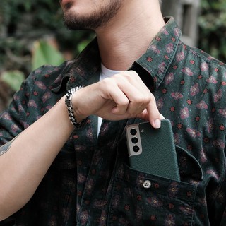 DÁN DA SAMSUNG GALAXY S21 - Chính hãng Khắc Tên, chất liệu da bò
