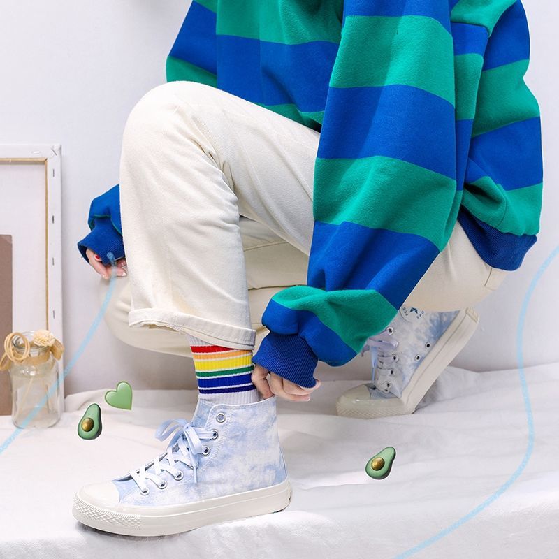 6.6 Giày Thể Thao Cổ Cao Thời Trang Hàn Cho Nữ . | BigBuy360 - bigbuy360.vn