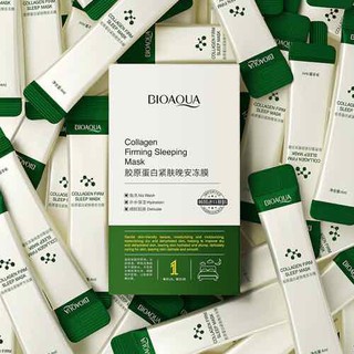 Mặt Nạ Ngủ Thạch Bioaqua, Yanjiayi (1 gói) 4ml Collagen Firming Sleeping Mask Dưỡng Ẩm, Bổ Sung Collagen, Căng Bóng