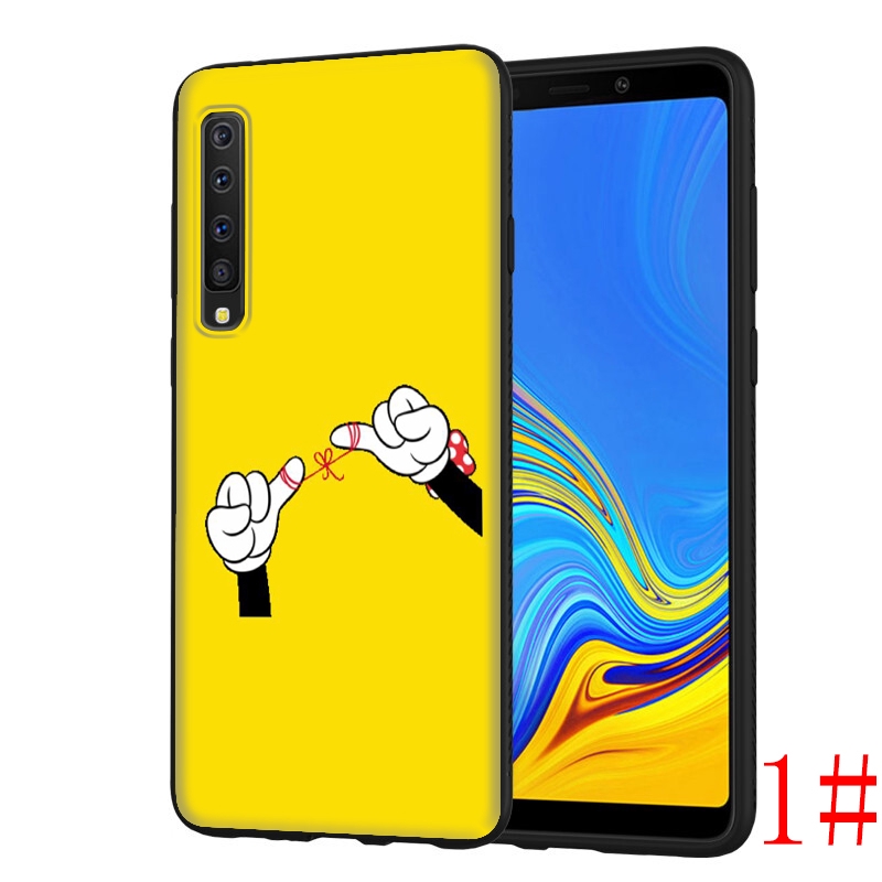 Ốp Lưng Mềm In Hình Bàn Tay Chuột Mickey Cho Samsung A5 A6 A7 A8 A9 J6 Note 8 9 2018