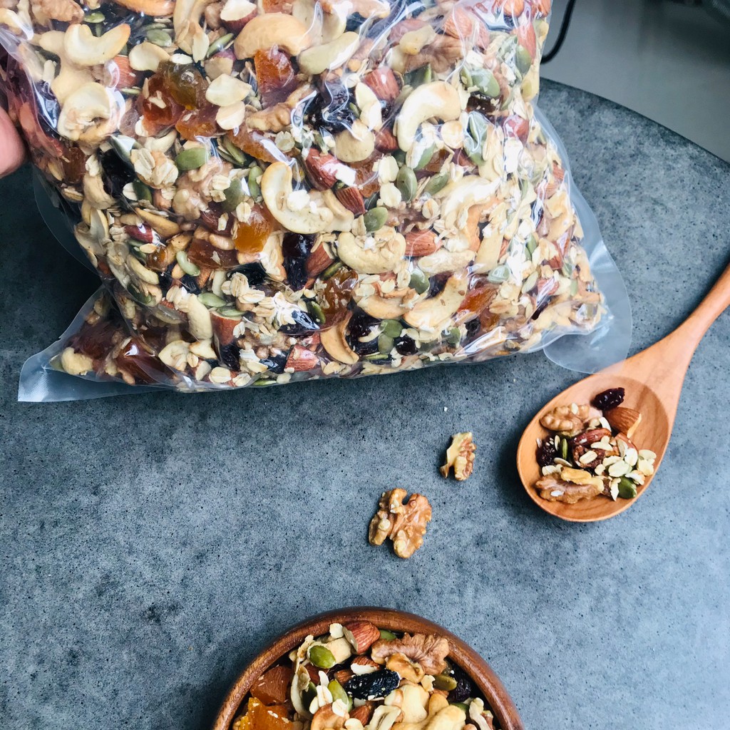 Đồ ăn vặt ngũ cốc granola hafood, ngũ cốc ăn kiêng siêu nhiều hạt vị mật ong | BigBuy360 - bigbuy360.vn