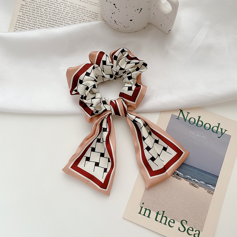 Dây Buộc Tóc Đính Nơ Xinh Xắn Phong Cách Hàn Quốc Cho Nữ