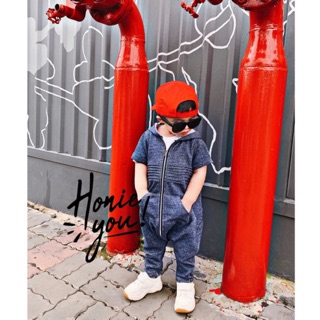 Bộ Hoodie Jumpsuit trẻ em bé trai