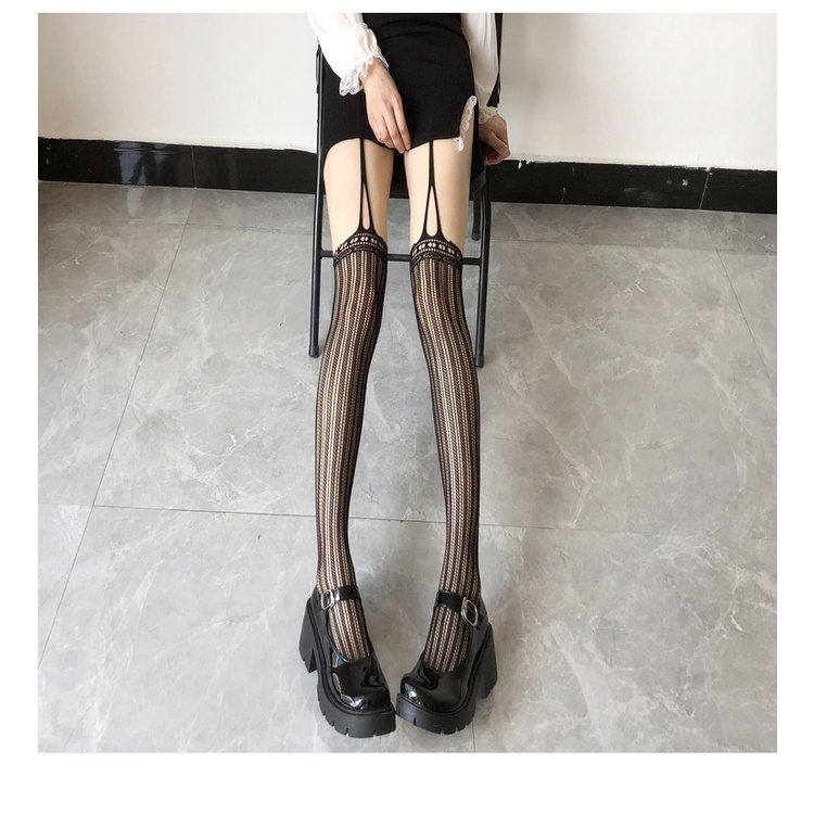 Quần tất lưới mới lạ sexy - tất đùi vớ qua gối lolita JK gợi cảm