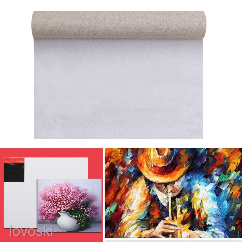 Cuộn Vải Canvas Vẽ Tranh Sơn Dầu Chuyên Dụng