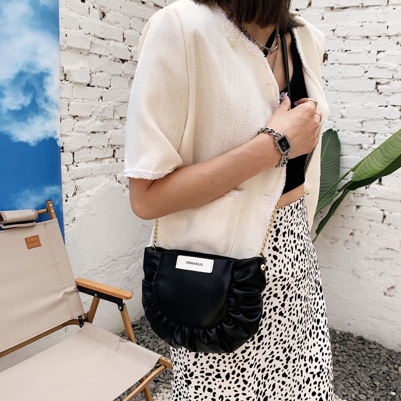 Túi Đeo Chéo Vai Xếp Ly Đơn Giản Mẫu 2022 Thời Trang Cho Nữ