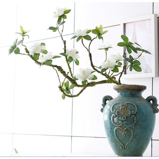 Hoa lụa - Hoa đỗ quyên (sẵn đỏ/tím/trắng)