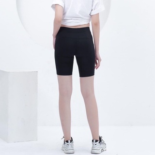 Quần legging ngố nâng mông vải cotton dày dặn tập gym biker bigsize