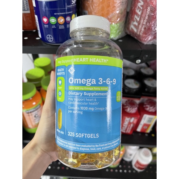 Viên uống Omega 3-6-9 của Mỹ, 325 viên