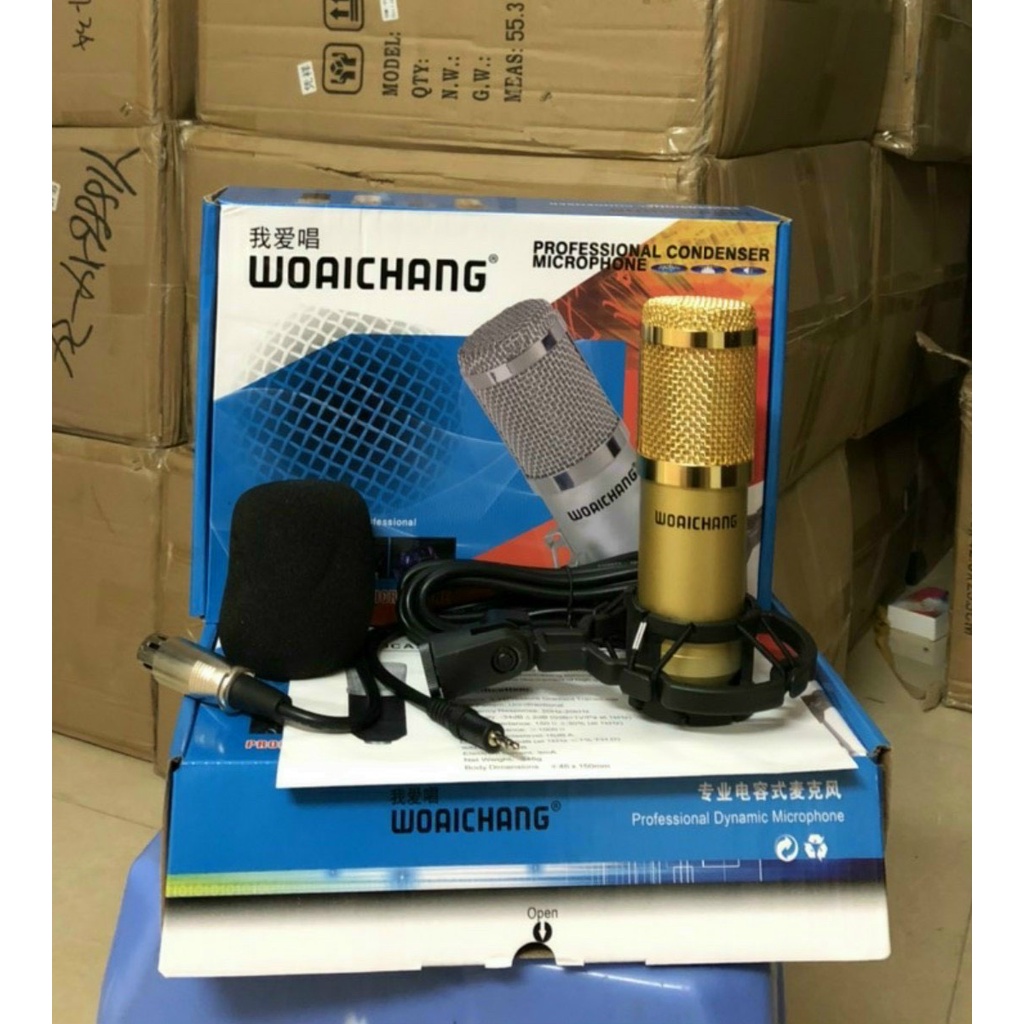 Mic Thu Âm Bm900 Waichang, chuyên dụng cho thu âm, hàng chuẩn