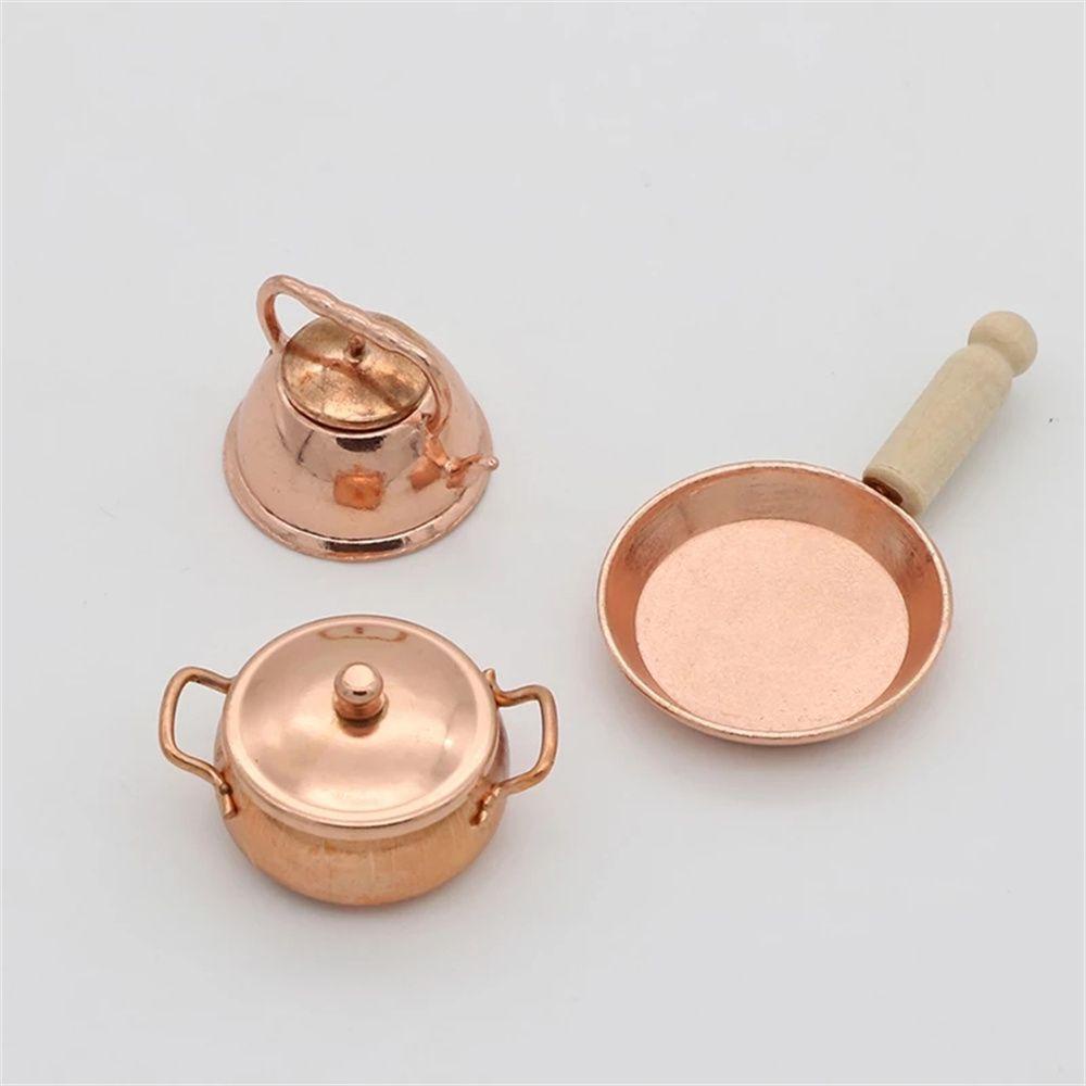 Set 3 Nồi Nấu Ăn Thu Nhỏ Tỉ Lệ 1 / 12
