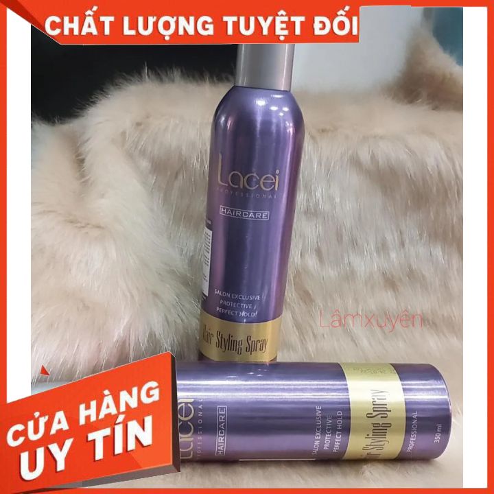KEO XỊT TÓC LACEI NẮP XÁM 350ML