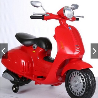 [Freeship] Xe máy điện vespa 986 có đèn nhạc, 2 bánh phụ