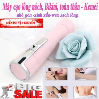 Máy triệt lông vĩnh viễn Máy Cạo Lông Kemei –wax lông tay, lông chân, ria mép cực sạch, không sợ