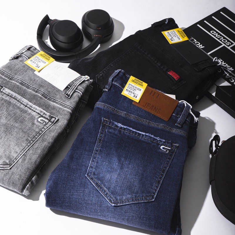 Quần jean nam thời trang 3 màu wax nhẹ cá tính Bigsize < 120kg | BigBuy360 - bigbuy360.vn