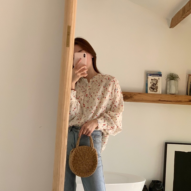 [ORDER] Áo blouse hoa nhí style vintage Hàn Quốc