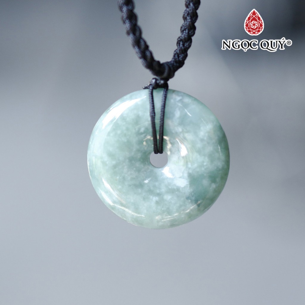 Mặt dây chuyền đồng điếu đá cẩm thạch A jadeite - Ngọc Quý