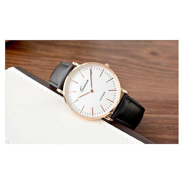 Đồng hồ nam nữ Geneva dây da cá tính TM089 | BigBuy360 - bigbuy360.vn