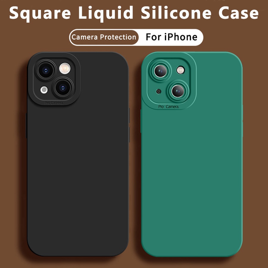 Ốp lưng iphone dẻo cạnh vuông iPhone 11 12 13 Pro Max X XR Xs Max 8 Plus 7Plus 6 6s Plus SE 2020 Bảo Vệ Camera