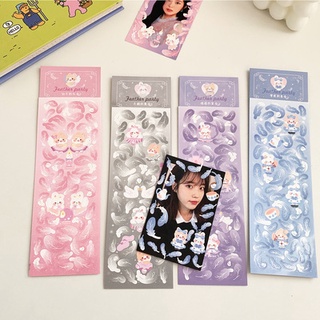 Sticker hình dán lông vũ trang trí sổ và toploader