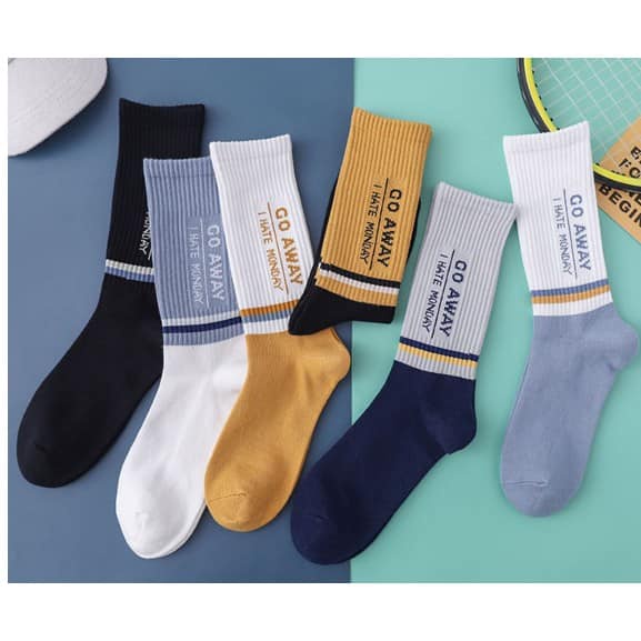 Combo 5 đôi tất cao cổ, thời trang nữ sành điệu