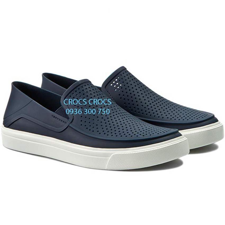 GIÀY NHỰA C.ROC.S CITILANE ROKA SLIP ON CHO NAM MÀU XANH NAVY | BigBuy360 - bigbuy360.vn
