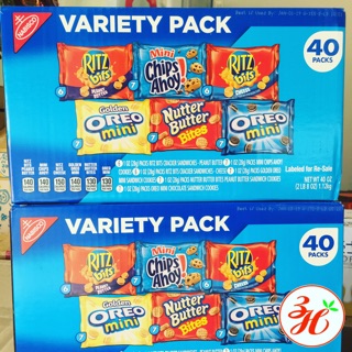 Combo 6 mẫu bánh Nabisco Variety Pack date T3/19 tay Mỹ