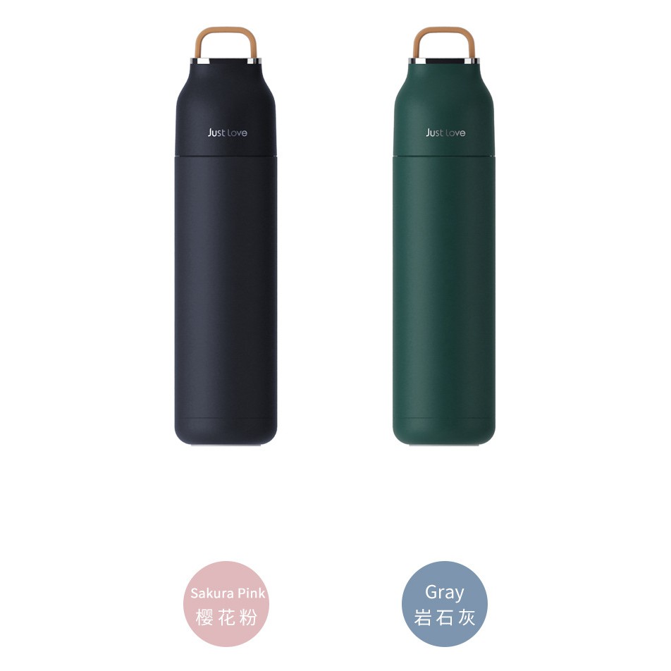 Bình giữ nhiệt Just Love 500ml inox SUS304 phích giữ nhiệt có nắp cốc uống đi kèm giữ nhiệt lâu đến 18h | BigBuy360 - bigbuy360.vn