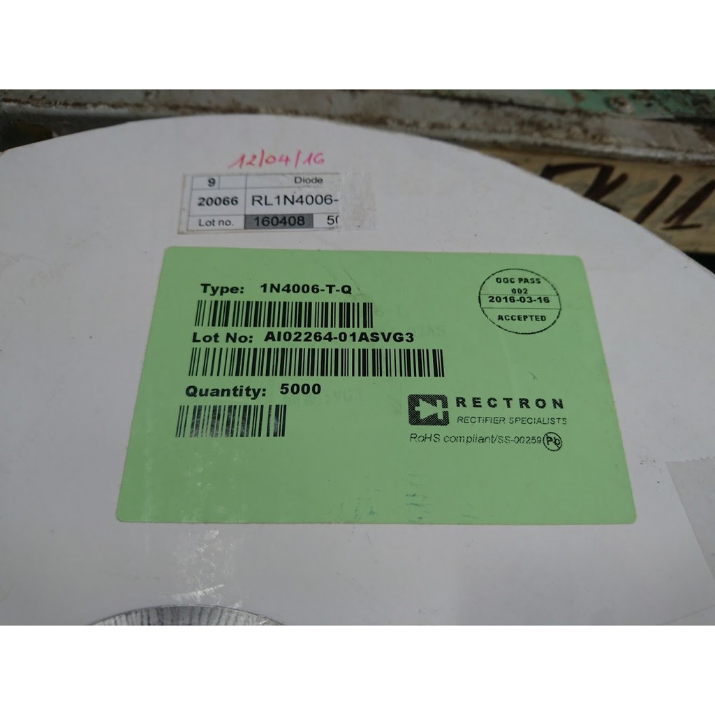 Diode chỉnh lưu Rectron 1N4006 1A 800V 20-100 PCS