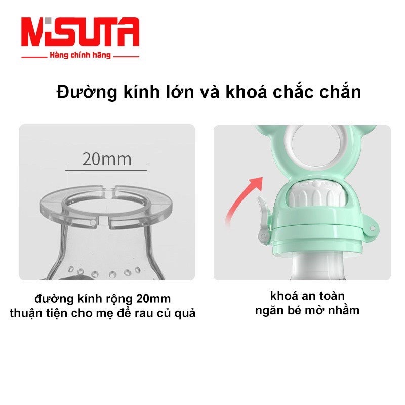 Túi tập nhai ăn dặm Misuta chống hóc cho bé