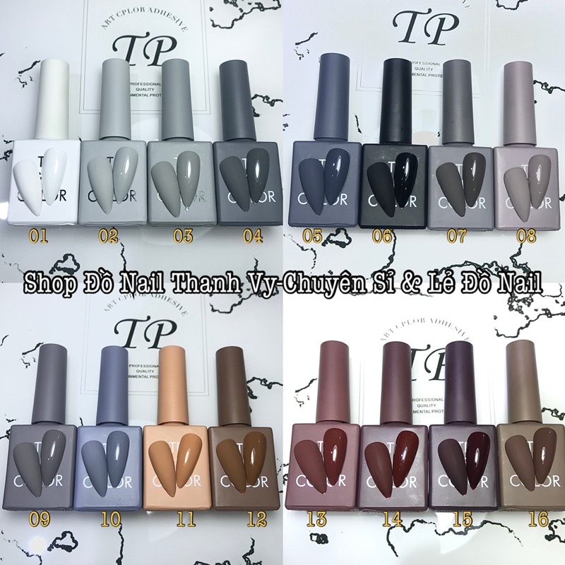 Sơn Gel TP Cao Cấp, Sơn Móng Tay Chính Hãng, Chọn Lẻ Màu Tư 01-20 [Thanh Vy Nail]