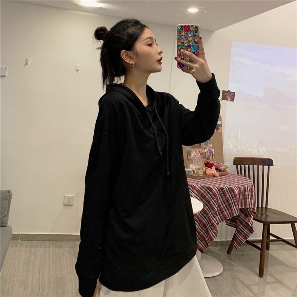 Áo hoodie unisex form rộng basic ulzzang street style hottrend cao cấp Hàn Quốc AHD3 LECHAU chất nỉ dày đẹp rẻ | BigBuy360 - bigbuy360.vn