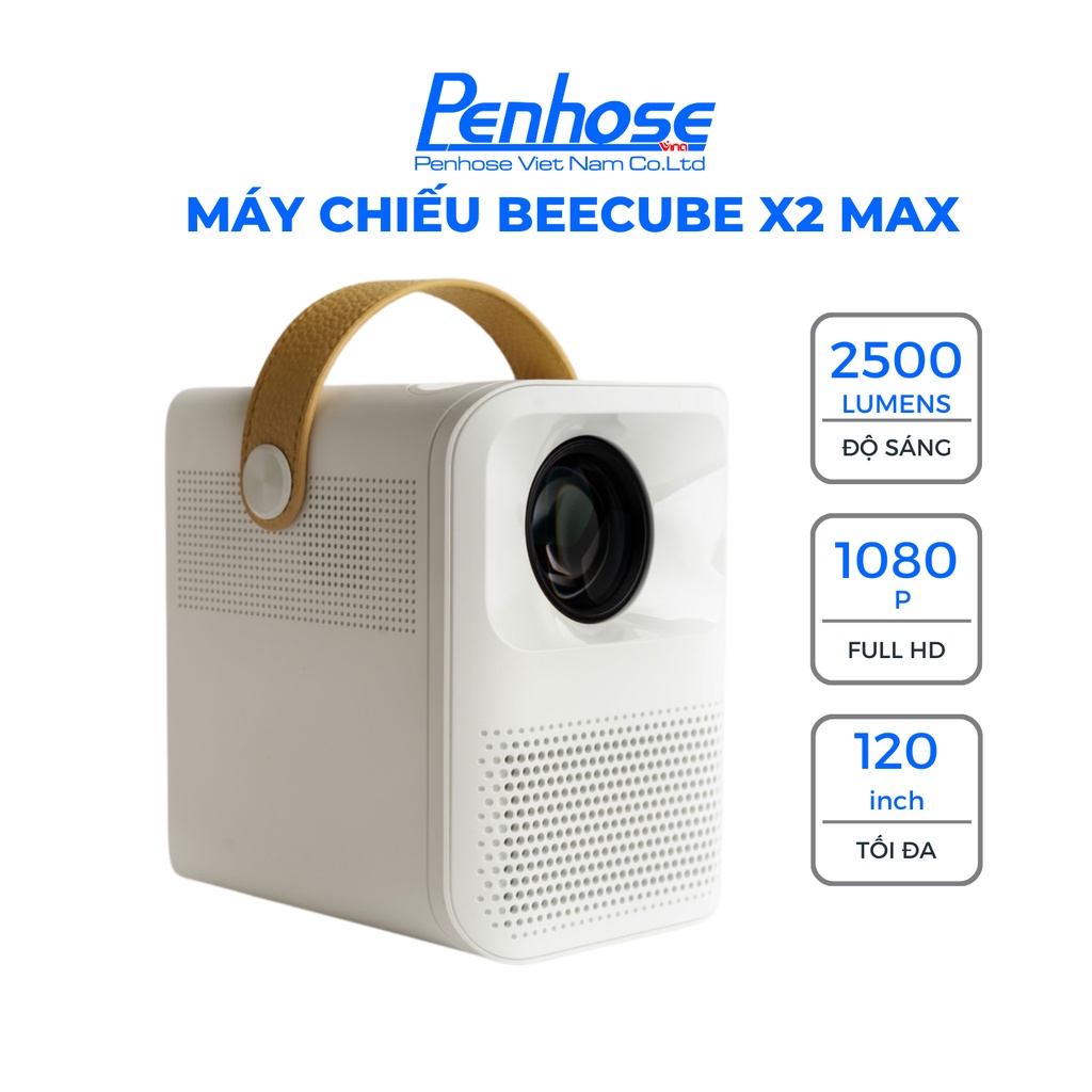 Máy Chiếu Mini BeeCube X2 Max Chính Hãng - Độ Phân Giải Full HD 1080p - Kết Nối Wifi, Bluetooth Siêu Tiện Lợi