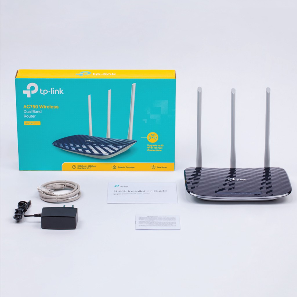 TPLink Bộ phát wifi Chuẩn AC 750Mbps Archer C20 Hãng phân phối chính thức