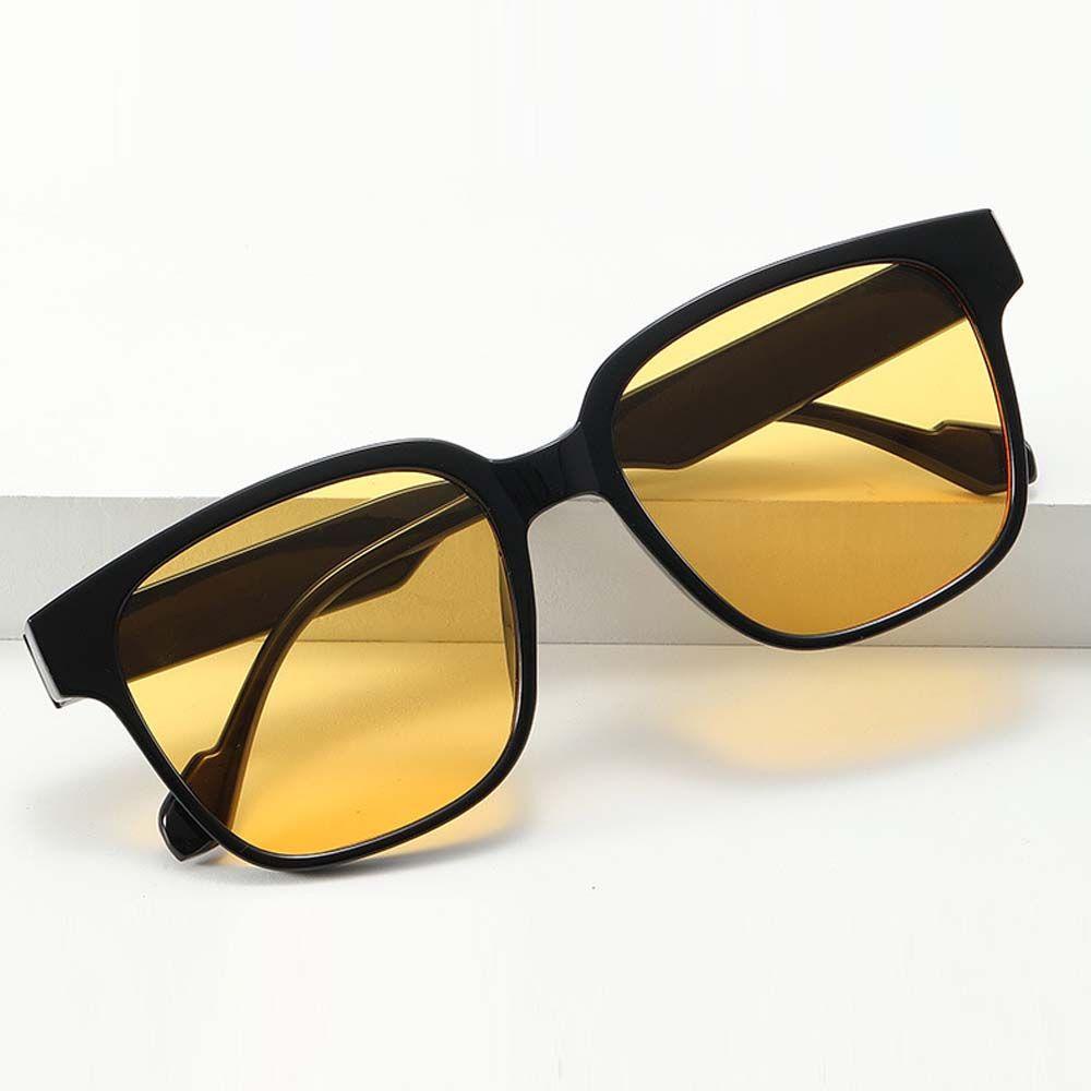 JARRED Kính Mát Gọng Vuông Lớn Bằng Kim Loại Màu Hồng / Xám Đen Sang Trọng Cho Nữ