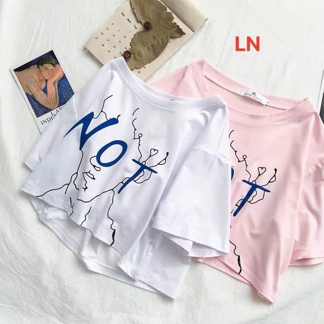 Áo Croptop nữ chữ not