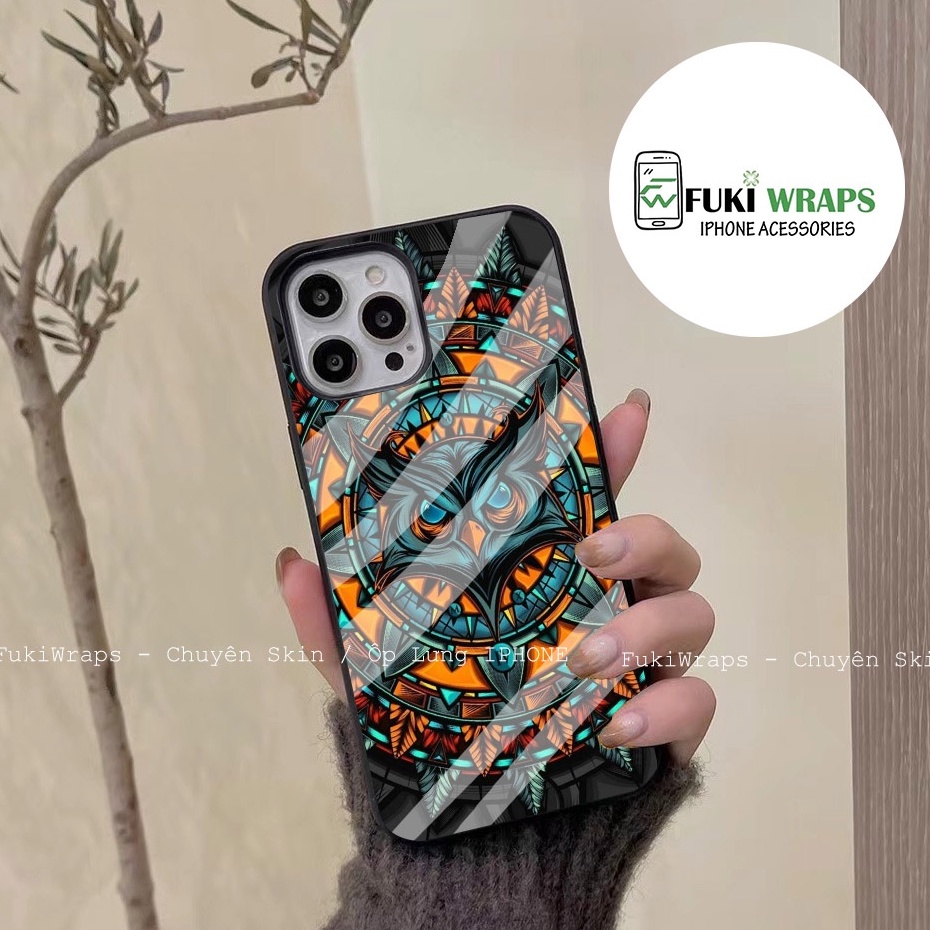 Ốp Lưng Kính Cường Lực / Case Cú Chống Vỡ Dành Cho 13ProMax 12ProMax 11ProMax X XSMAX Fukishop