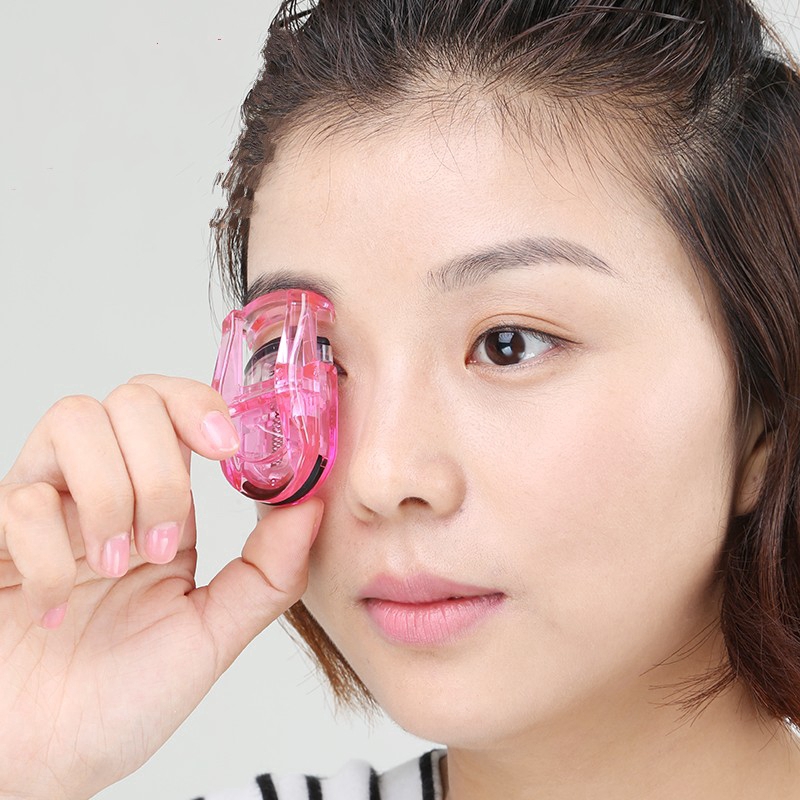 Dụng cụ kẹp uốn mi mắt làm đẹp mini bằng nhựa