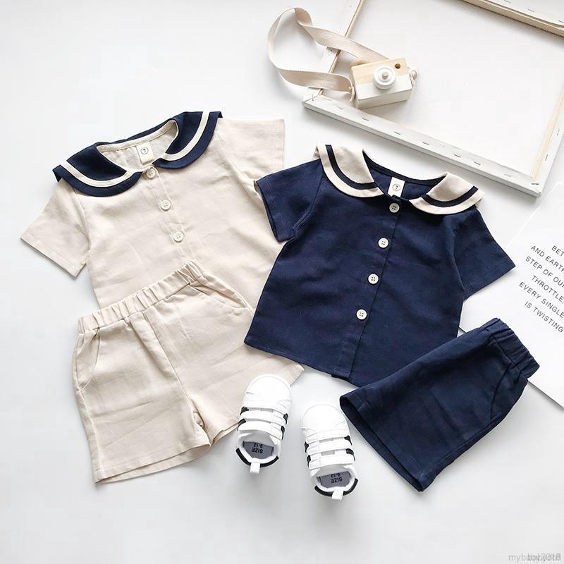 My Baby  Set áo thun tay ngắn &amp; quần short cho bé trai &amp; gái