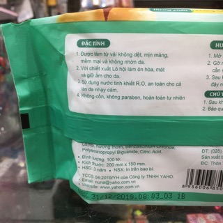 Khăn ướt em bé Nuna mở nắp 100 miếng (hương phấn)