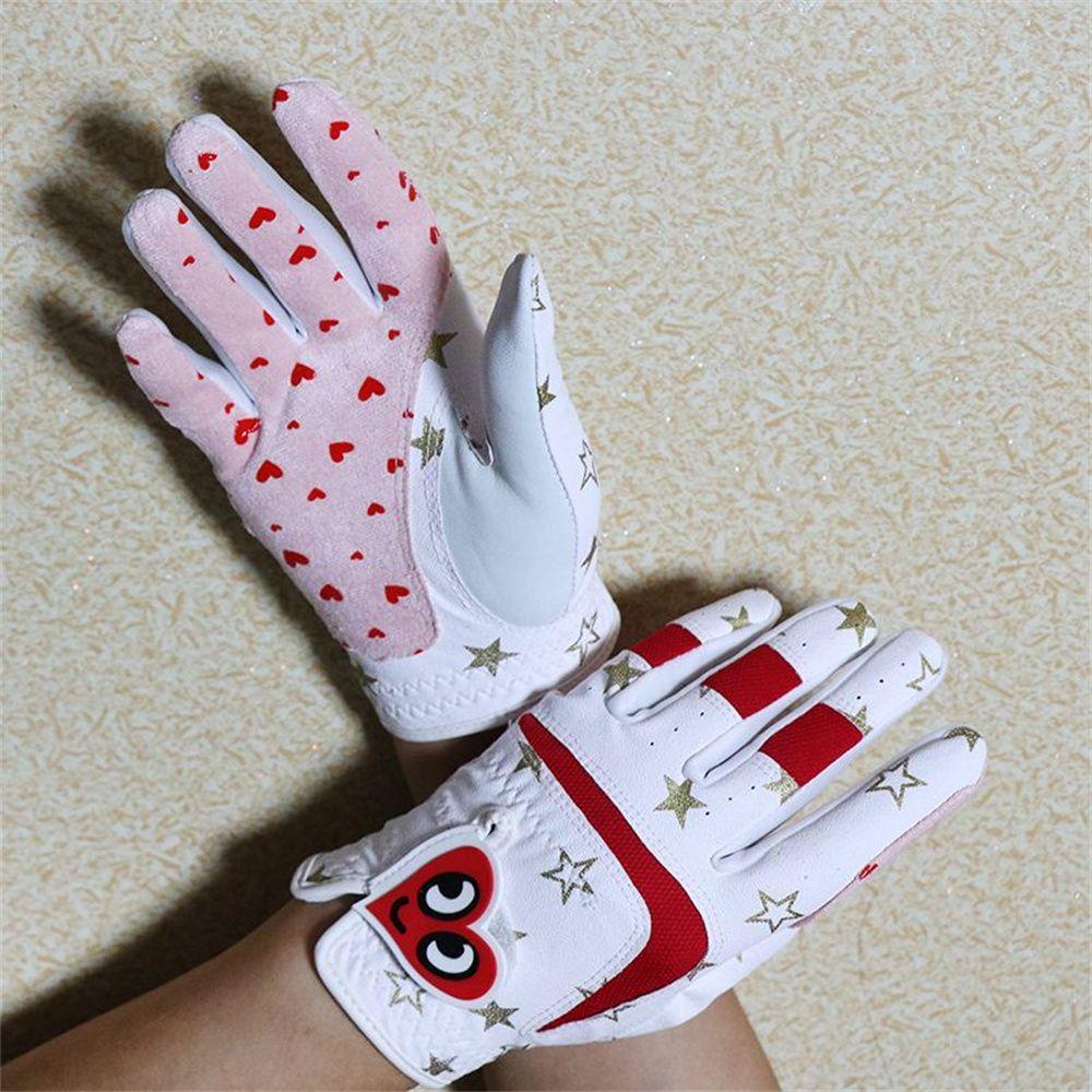 1 Đôi Găng Tay Đánh Golf Chống Trượt Màu Trắng / Xanh Dương / Đỏ Đáng Yêu Cho Bé