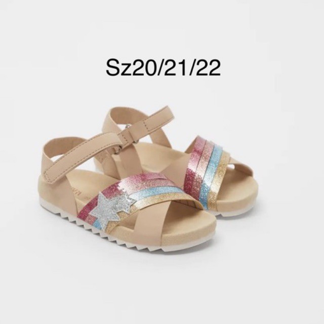 Sandal Zara auth China nhũ óng ánh siêu xinh cho bé gái